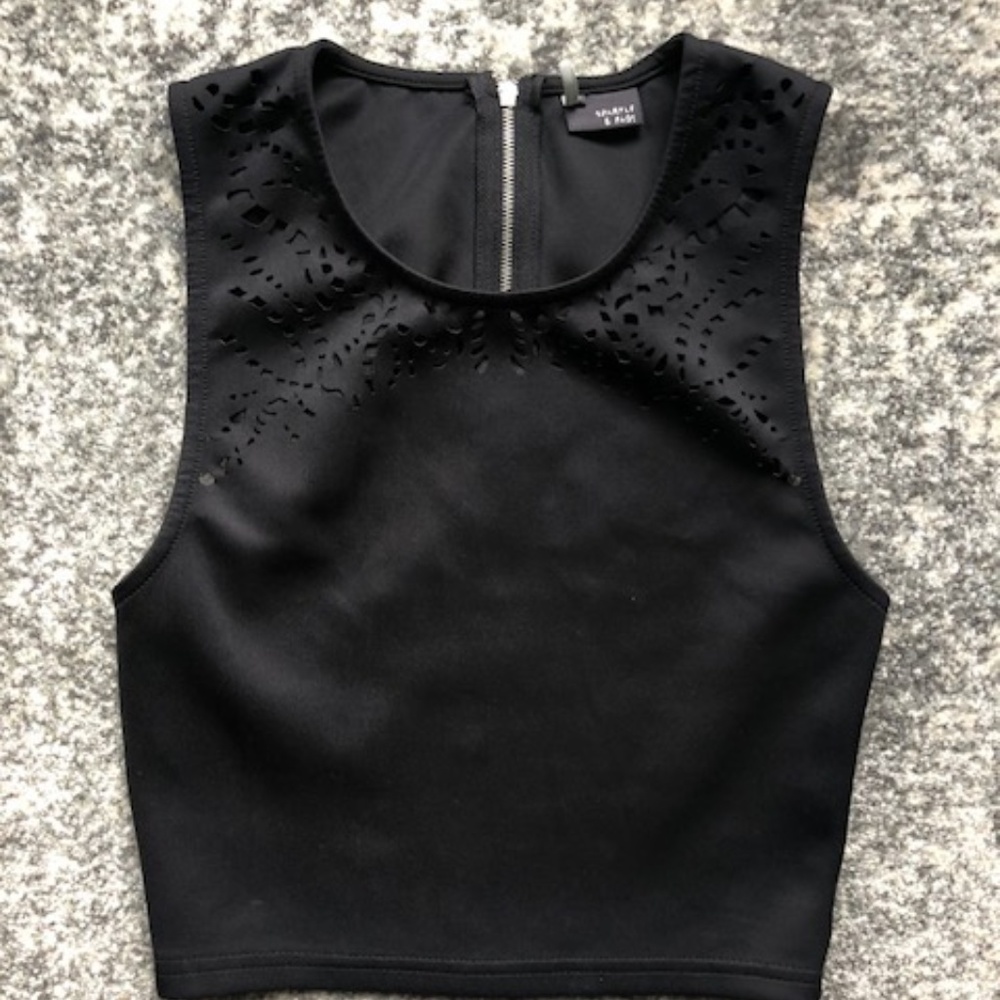 Urban Outfitters Black Crop Top
